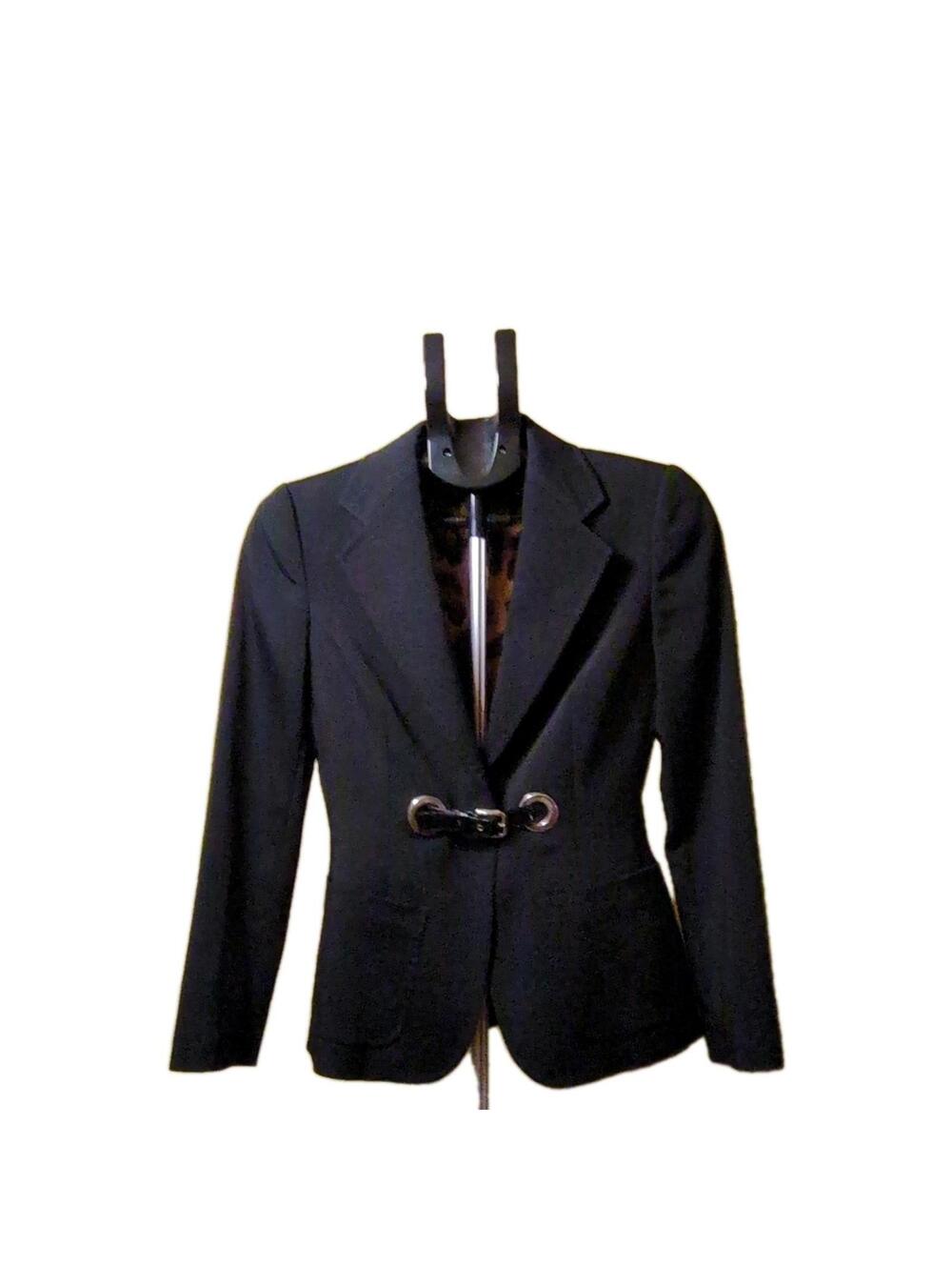 Dolce & Gabbana Black Notch Lapel Blazer Women's 40 SJ_F2440T